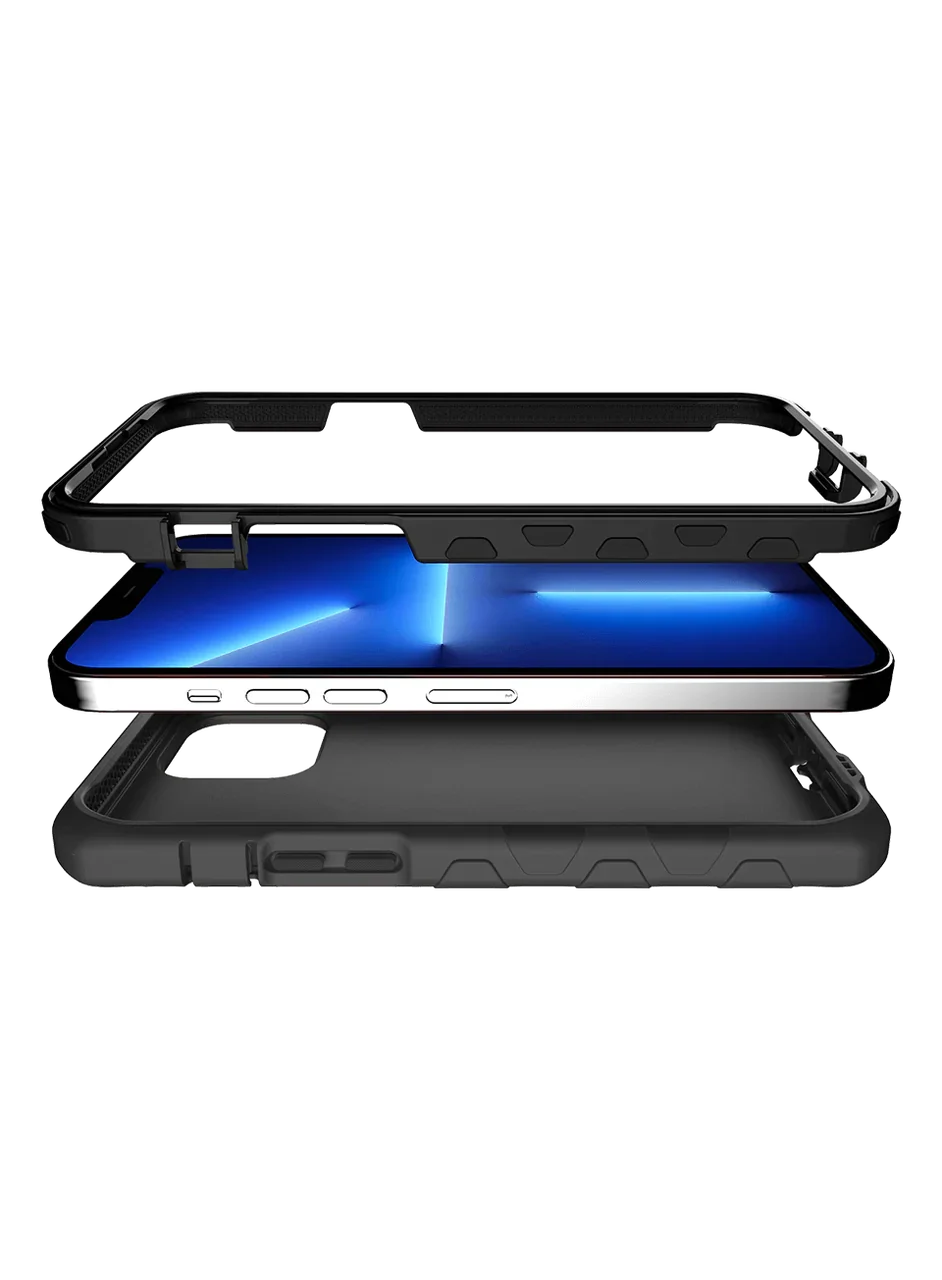 Itskins Supreme Solid iPhone 13 Pro Cover - Charcoal Black - Tashqila Itskins Supreme Solid iPhone 13 Pro Cover - Charcoal Black - Tashqila
